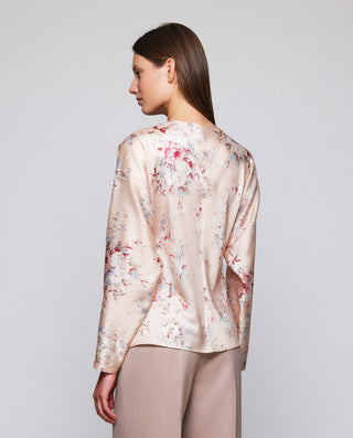 Top beige estampado floral by MIRTO | 05378_0050_2