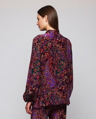 Top burdeos estampado paisley by MIRTO | 05381_0050_2