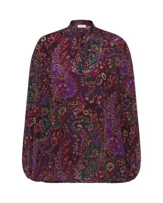 Top burdeos estampado paisley by MIRTO | 05381_0050_4