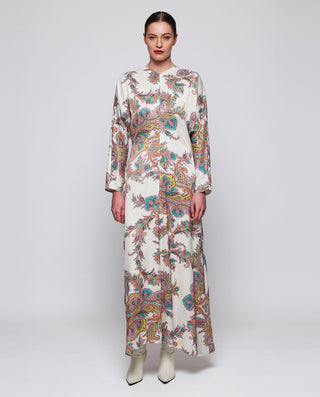 Multicolor paisley print dress