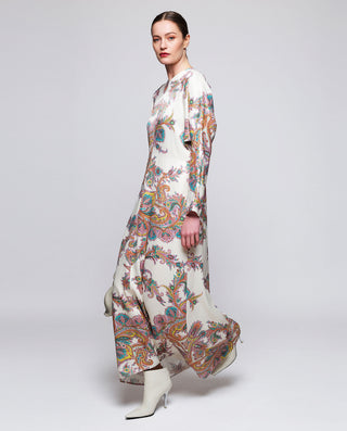 Multicolor paisley print dress