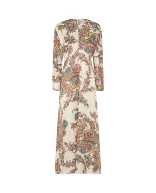 Multicolor paisley print dress