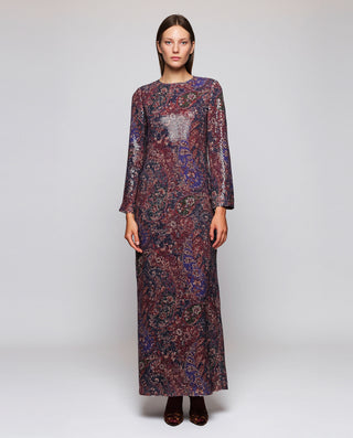 Vestido de lentejuelas estampado paisley by MIRTO | 05422_0050_1