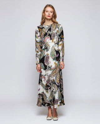 Vestido midi estampado paisley by MIRTO | 05428_0050_1