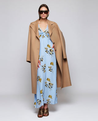 Vestido azul estampado floral by MIRTO | 05430_0050_3