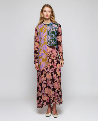 Vestido de gasa estampado patchwork paisley m by M | 05436_0050_3