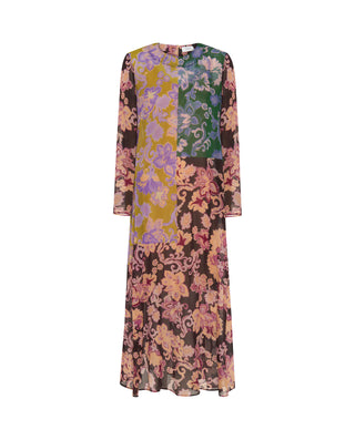 Vestido de gasa estampado patchwork paisley m by M | 05436_0050_4