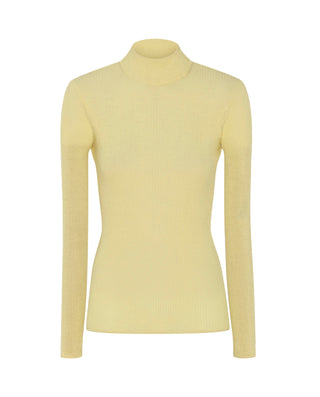 Jersey amarillo de canalé de lana by MIRTO | 05471_0050_4