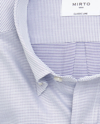 Camisa casual de algodón azul by MIRTO