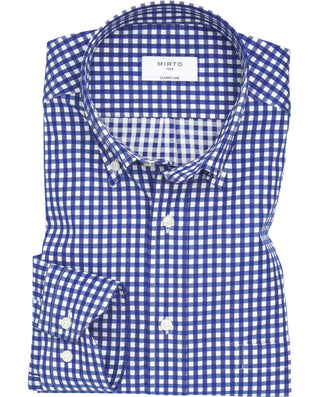 Camisa casual manga larga cuadros by MIRTO