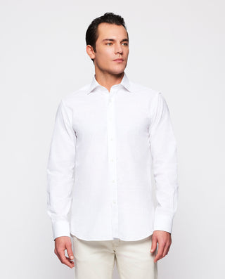 Camisa casual manga larga jacquard by MIRTO | 07038_0050_2