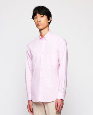 Camisa casual rosa prelavada by MIRTO