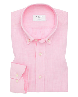 Camisa casual de lino prelavado by MIRTO