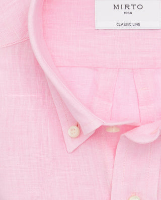 Camisa casual de lino prelavado by MIRTO