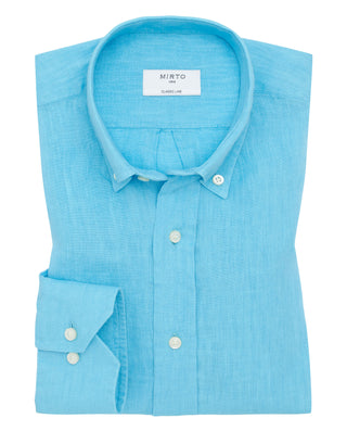 Camisa casual de lino prelavado by MIRTO