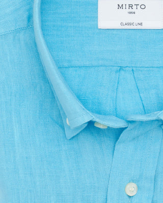 Camisa casual de lino prelavado by MIRTO