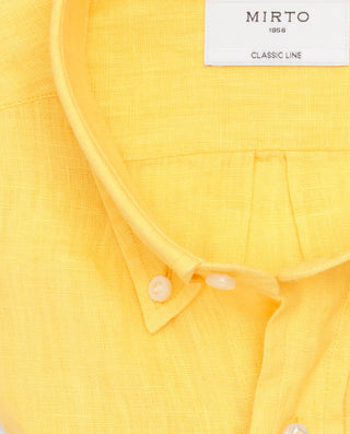 Camisa casual de lino prelavado by MIRTO