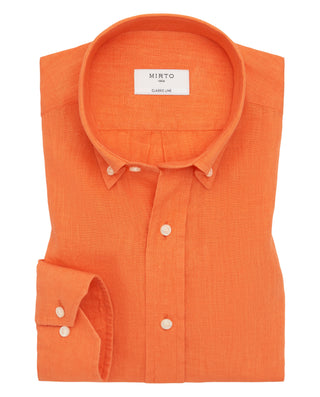 Camisa casual de lino prelavado by MIRTO