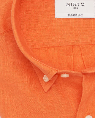 Camisa casual de lino prelavado by MIRTO