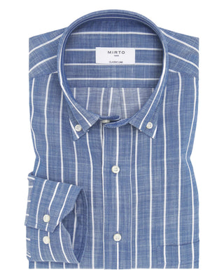 Camisa casual rayas de algodón by MIRTO