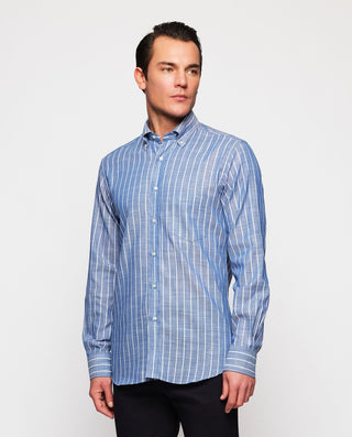 Camisa casual rayas de algodón by MIRTO