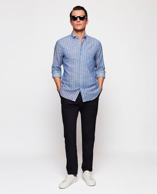 Camisa casual rayas de algodón by MIRTO
