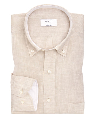 Camisa casual manga larga de lino by MIRTO | 07088_0067_1