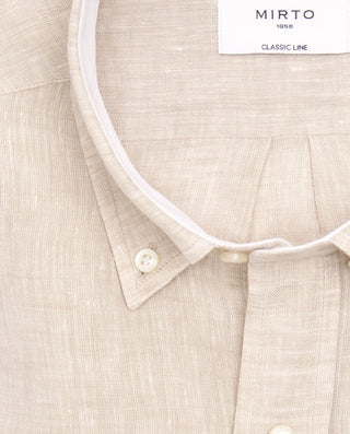Camisa casual manga larga de lino by MIRTO | 07088_0067_5