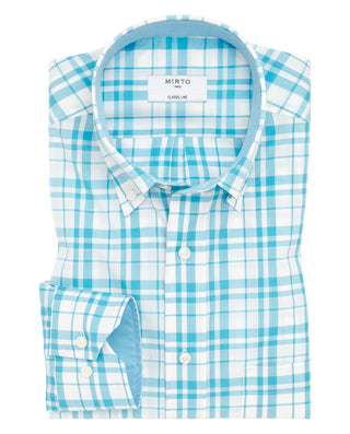 Camisa casual manga larga cuadros by MIRTO