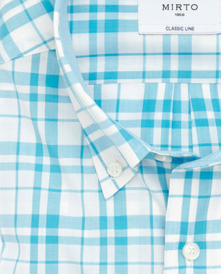 Camisa casual manga larga cuadros by MIRTO