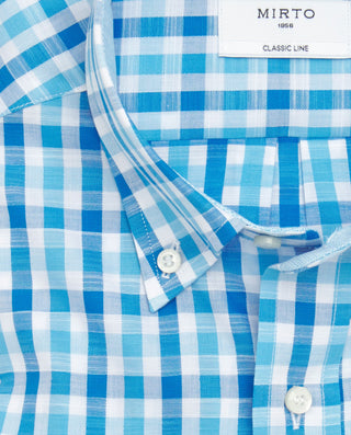 Camisa casual manga larga cuadros by MIRTO