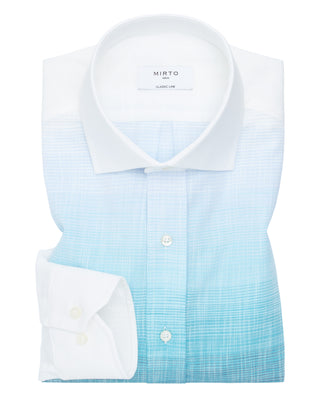 Casual shirt blue dégradé horizontal edging