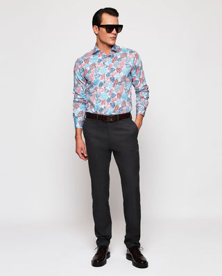 Camisa casual manga larga estampada by MIRTO | 07230_0050_4