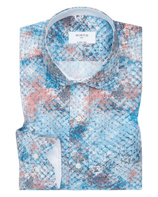 Printed long sleeve casual shirt