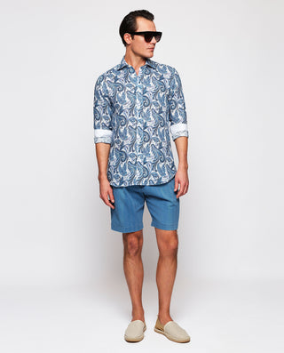 Printed long sleeve casual shirt