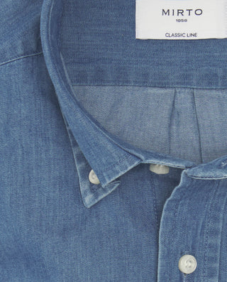 Camisa casual denim manga larga by MIRTO | 07317_0050_2