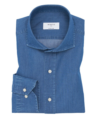 Camisa casual denim manga larga by MIRTO | 07319_0050_1
