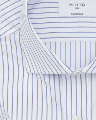 Camisa vestir rayas azules puño mixto by MIRTO | 07475_0050_5