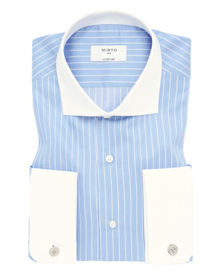 Camisa vestir cuello y puño doble blanco by MIRTO | 07477_0050_1