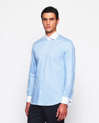 Camisa vestir cuello y puño doble blanco by MIRTO | 07477_0050_2