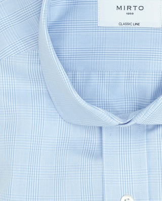 Camisa vestir azul cuadros Príncipe de Gales by MI | 07483_0050_5