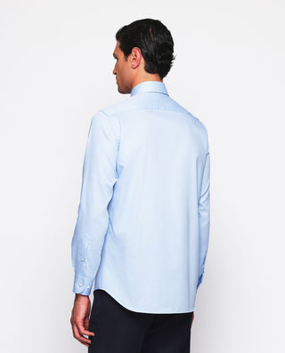 Camisa vestir cuadros azules de algodón by MIRTO | 07498_0050_3