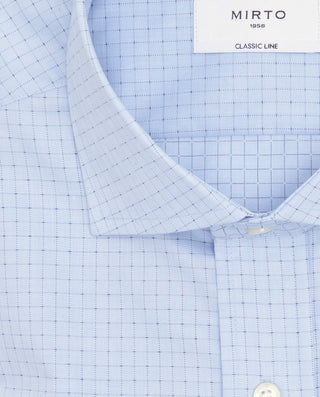 Camisa vestir cuadros azules de algodón by MIRTO | 07498_0050_5