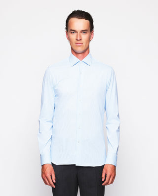 Camisa vestir regular fit "performance" azul by MI | 07518_0050_2