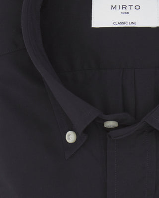 Camisa casual azul marino de algodón prelavad by M | 07541_0055_5