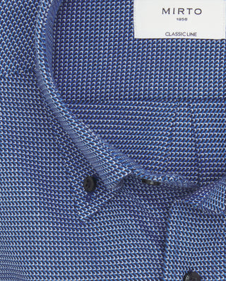 Camisa casual tonos azules de algodón by MIRTO | 07542_0050_5