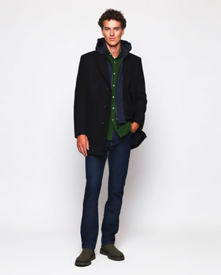 Camisa casual verde botella de micropana by MIRTO | 07553_0054_4