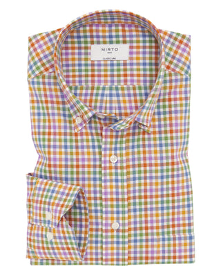 Camisa casual cuadros multicolor de algodón o by M | 07567_0050_1