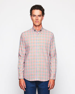 Camisa casual cuadros multicolor de algodón o by M | 07567_0050_2