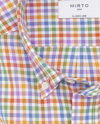 Camisa casual cuadros multicolor de algodón o by M | 07567_0050_5